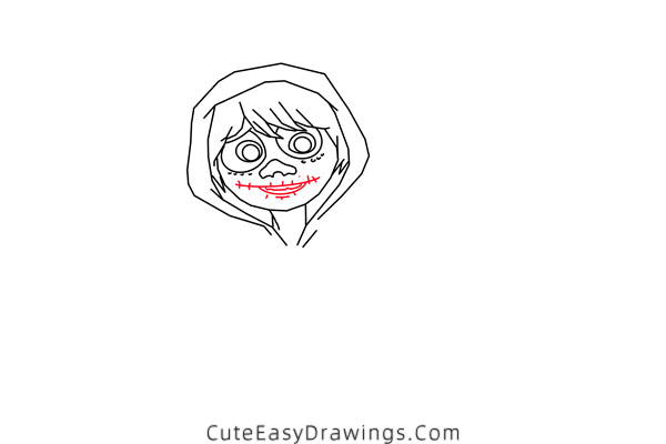 how to draw miguel rivera - www.cuteeasydrawings.com