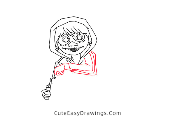 how to draw miguel rivera - www.cuteeasydrawings.com