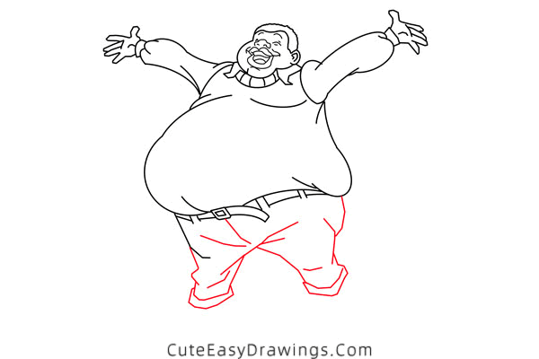 how to draw fat albert - www.cuteeasydrawings.com