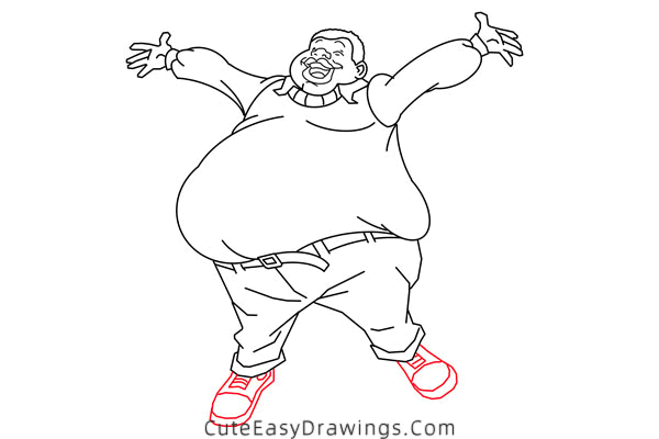 how to draw fat albert - www.cuteeasydrawings.com