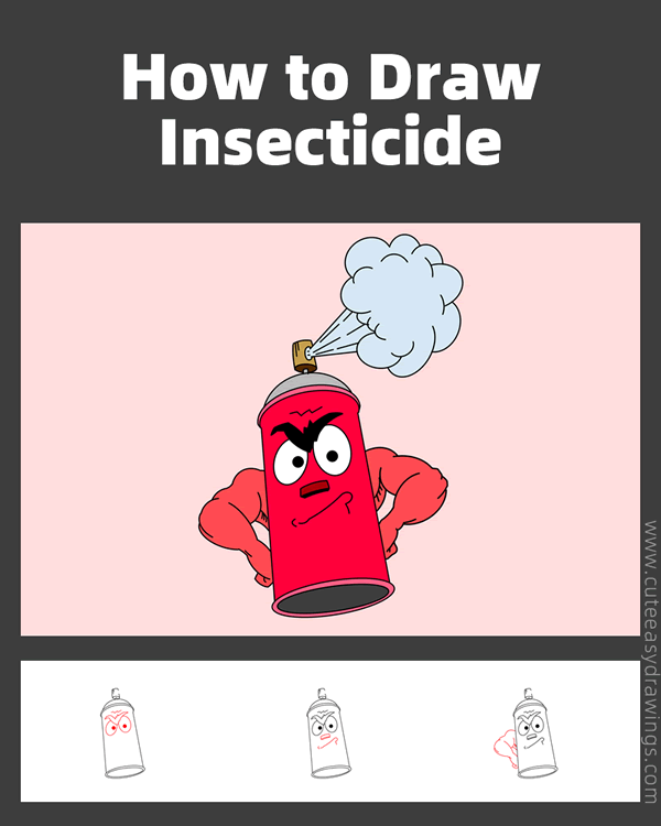 how to draw insecticide - www.cuteeasydrawings.com