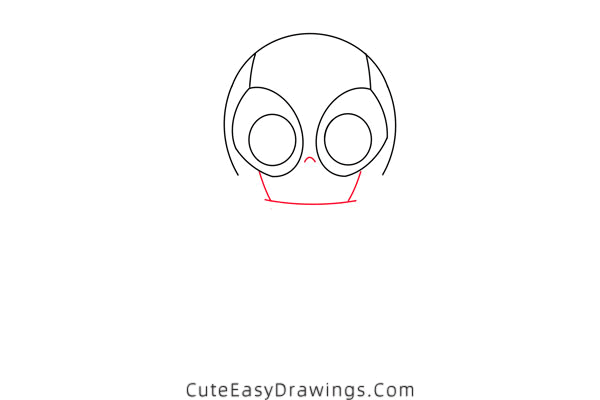 how to draw cartoon deadpool - www.cuteeasydrawings.com