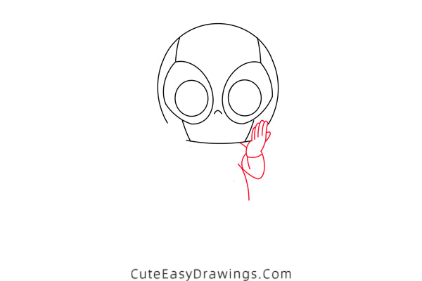 how to draw cartoon deadpool - www.cuteeasydrawings.com