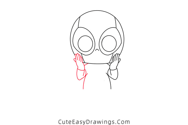 how to draw cartoon deadpool - www.cuteeasydrawings.com