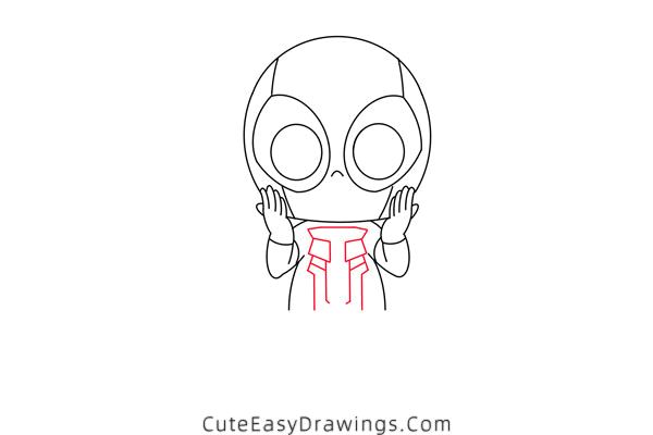 how to draw cartoon deadpool - www.cuteeasydrawings.com