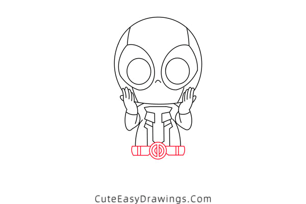 how to draw cartoon deadpool - www.cuteeasydrawings.com