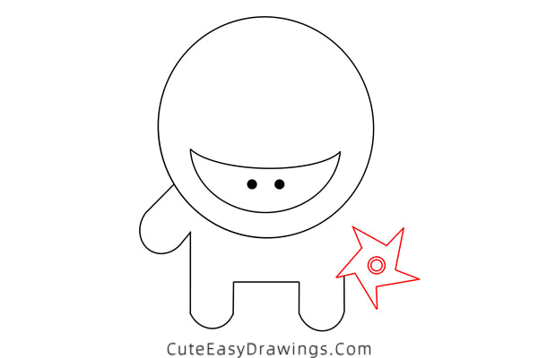 how to draw a ninja - www.cuteeasydrawings.com