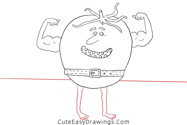 how to draw a tomato - www.cuteeasydrawings.com