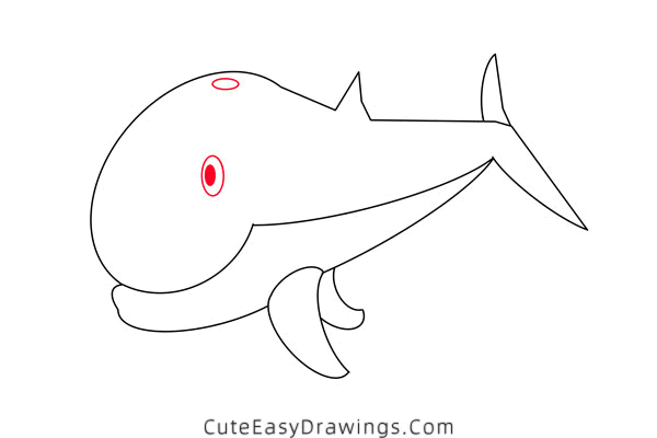 how to draw a sperm whale - www.cuteeasydrawings.com