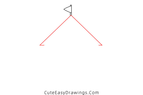 how to draw a beach hut - www.cuteeasydrawings.com