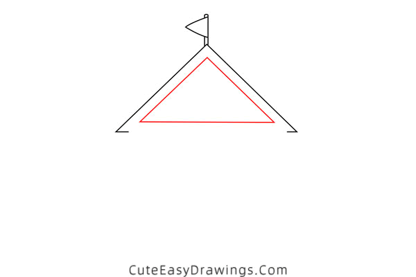 how to draw a beach hut - www.cuteeasydrawings.com