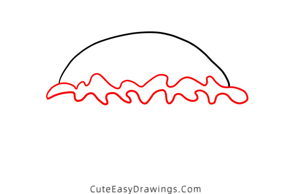 how to draw a hamburger - www.cuteeasydrawings.com