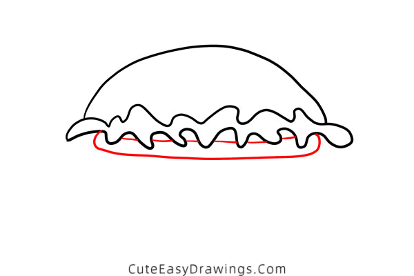 how to draw a hamburger - www.cuteeasydrawings.com