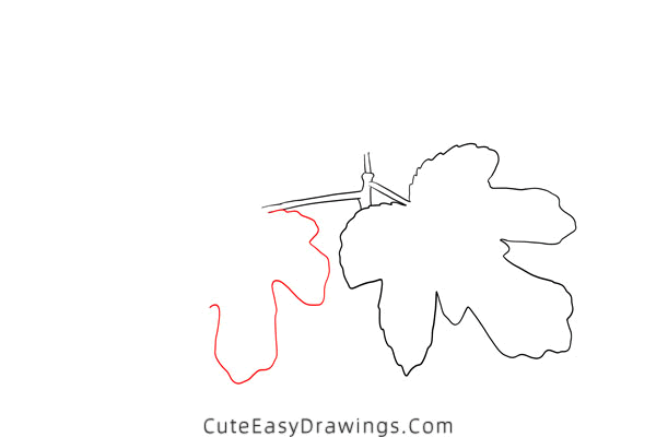 how to draw a fig leaf - www.cuteeasydrawings.com