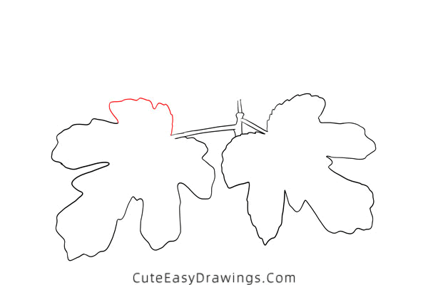 how to draw a fig leaf - www.cuteeasydrawings.com