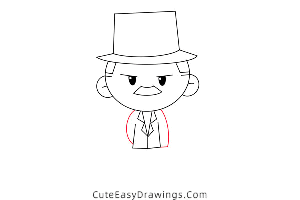 how to draw a gentleman - www.cuteeasydrawings.com