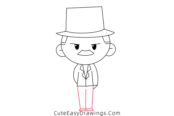 how to draw a gentleman - www.cuteeasydrawings.com