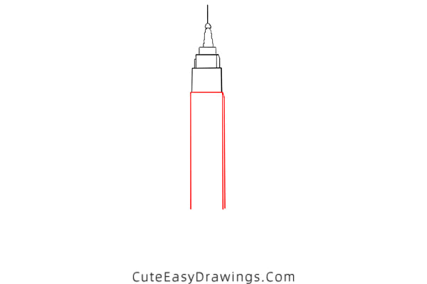 how to draw the empire state building - www.cuteeasydrawings.com