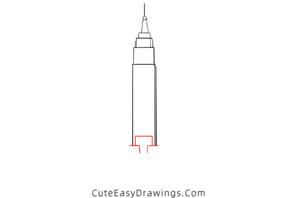 how to draw the empire state building - www.cuteeasydrawings.com