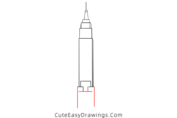 how to draw the empire state building - www.cuteeasydrawings.com