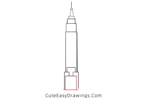 how to draw the empire state building - www.cuteeasydrawings.com