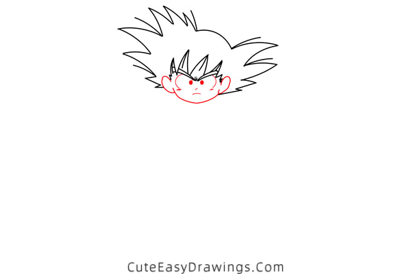 how to draw son gohan - www.cuteeasydrawings.com