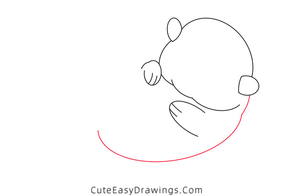 how to draw a sea otter - www.cuteeasydrawings.com