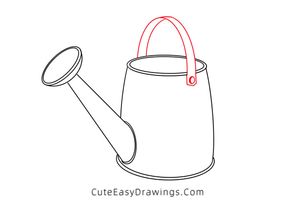 how to draw a watering can - www.cuteeasydrawings.com