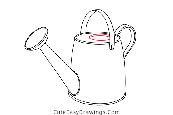 how to draw a watering can - www.cuteeasydrawings.com