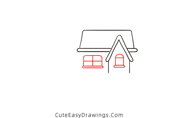 how to draw a house - www.cuteeasydrawings.com