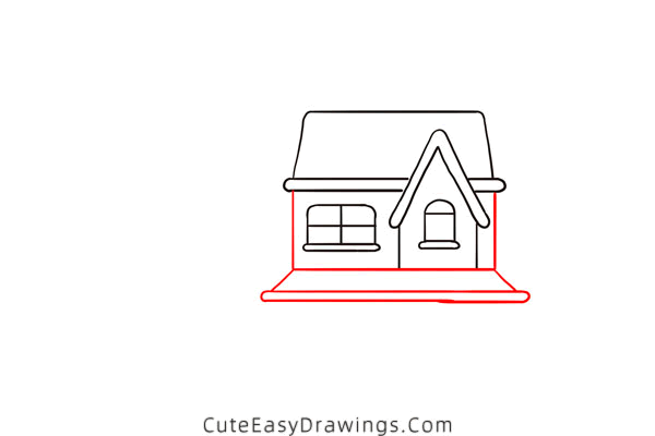 how to draw a house - www.cuteeasydrawings.com