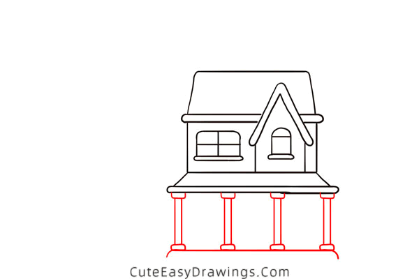 how to draw a house - www.cuteeasydrawings.com