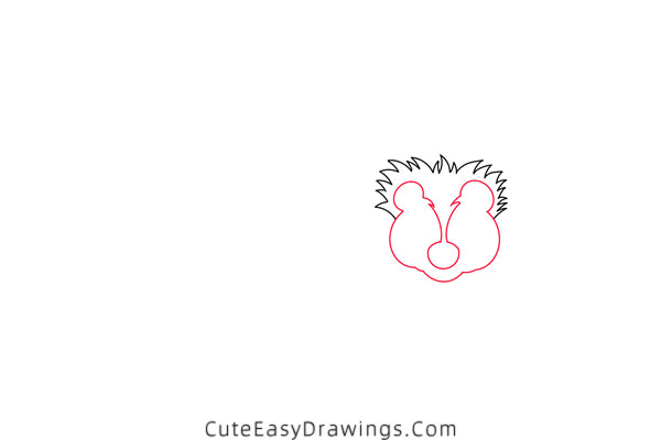 how to draw a skunk - www.cuteeasydrawings.com