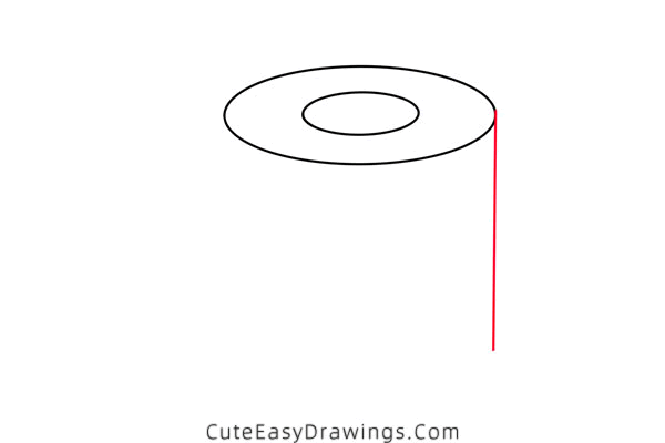 how to draw a toilet paper - www.cuteeasydrawings.com