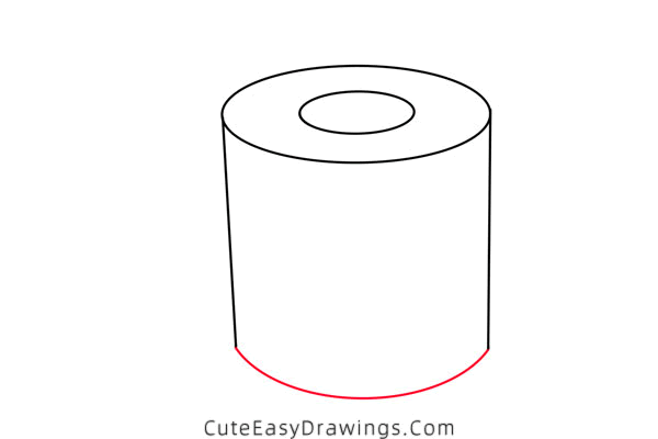 how to draw a toilet paper - www.cuteeasydrawings.com