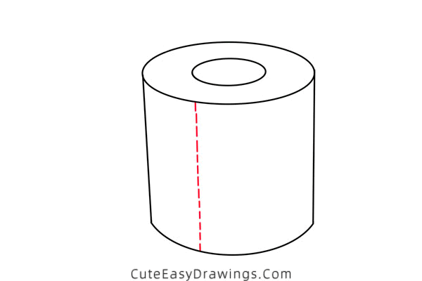 how to draw a toilet paper - www.cuteeasydrawings.com