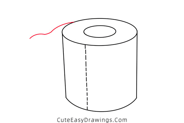 how to draw a toilet paper - www.cuteeasydrawings.com