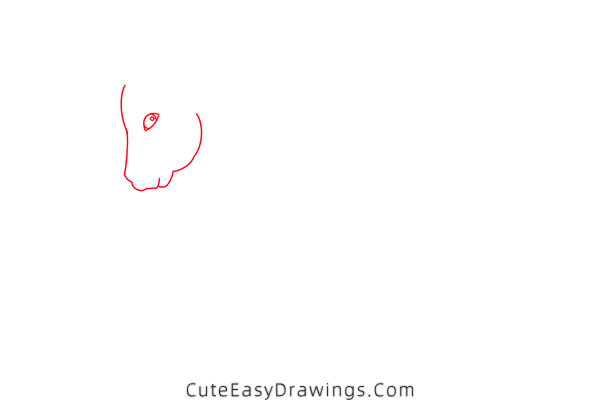 how to draw a donkey - www.cuteeasydrawings.com