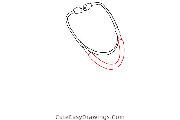 how to draw a stethoscope - www.cuteeasydrawings.com