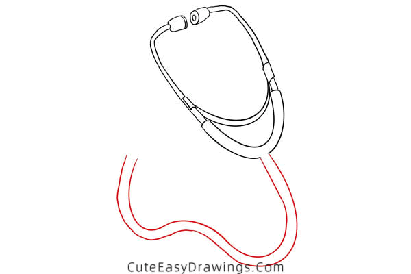 how to draw a stethoscope - www.cuteeasydrawings.com