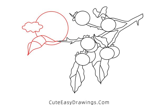 how to draw an autumn night scene - www.cuteeasydrawings.com