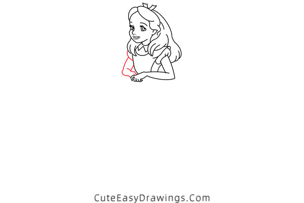 how to draw alice - www.cuteeasydrawings.com