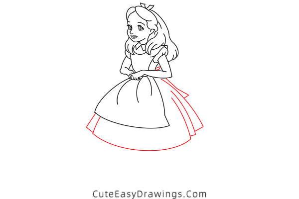 how to draw alice - www.cuteeasydrawings.com