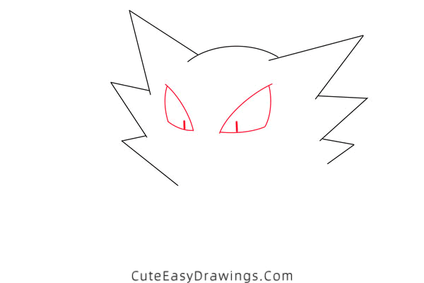 how to draw haunter - www.cuteeasydrawings.com