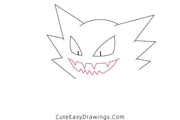 how to draw haunter - www.cuteeasydrawings.com