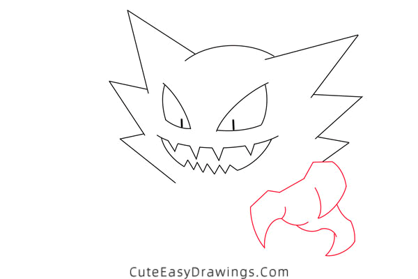 how to draw haunter - www.cuteeasydrawings.com