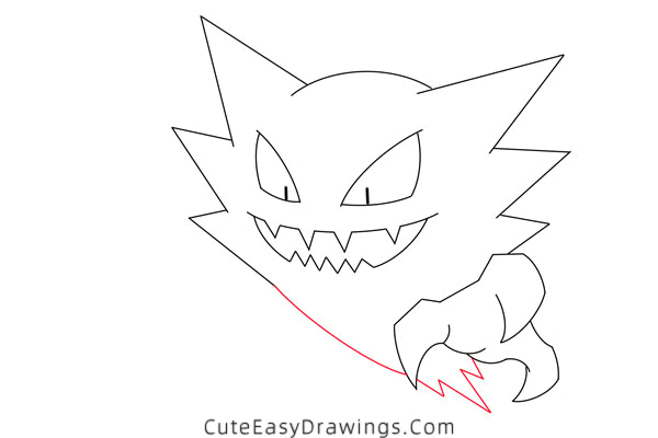 how to draw haunter - www.cuteeasydrawings.com