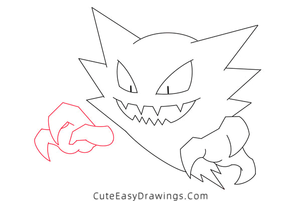 how to draw haunter - www.cuteeasydrawings.com