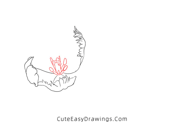 how to draw a tulip flower - www.cuteeasydrawings.com