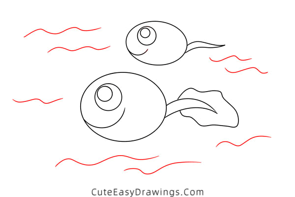 how to draw a tadpole - www.cuteeasydrawings.com